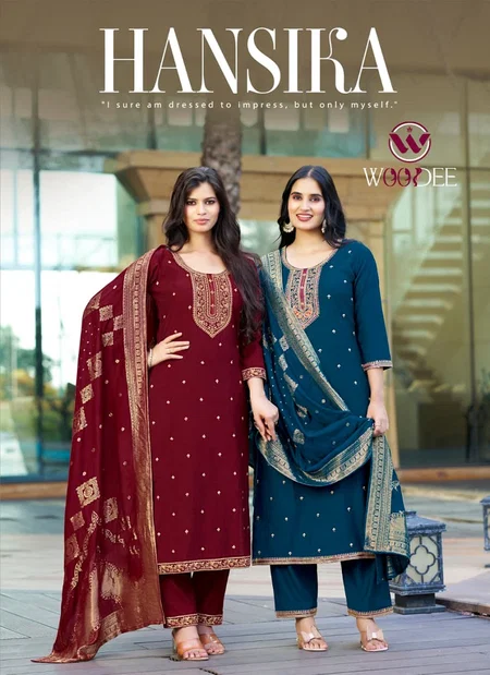Hansika By Woodee Viscose Top With Bottom Dupatta Wholesale Online  
